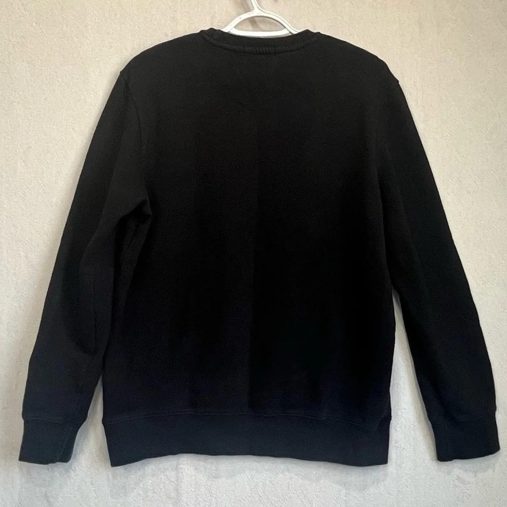 True Religion Arch Logo Black Crew Neck Sweatshirt Sz Small Unisex